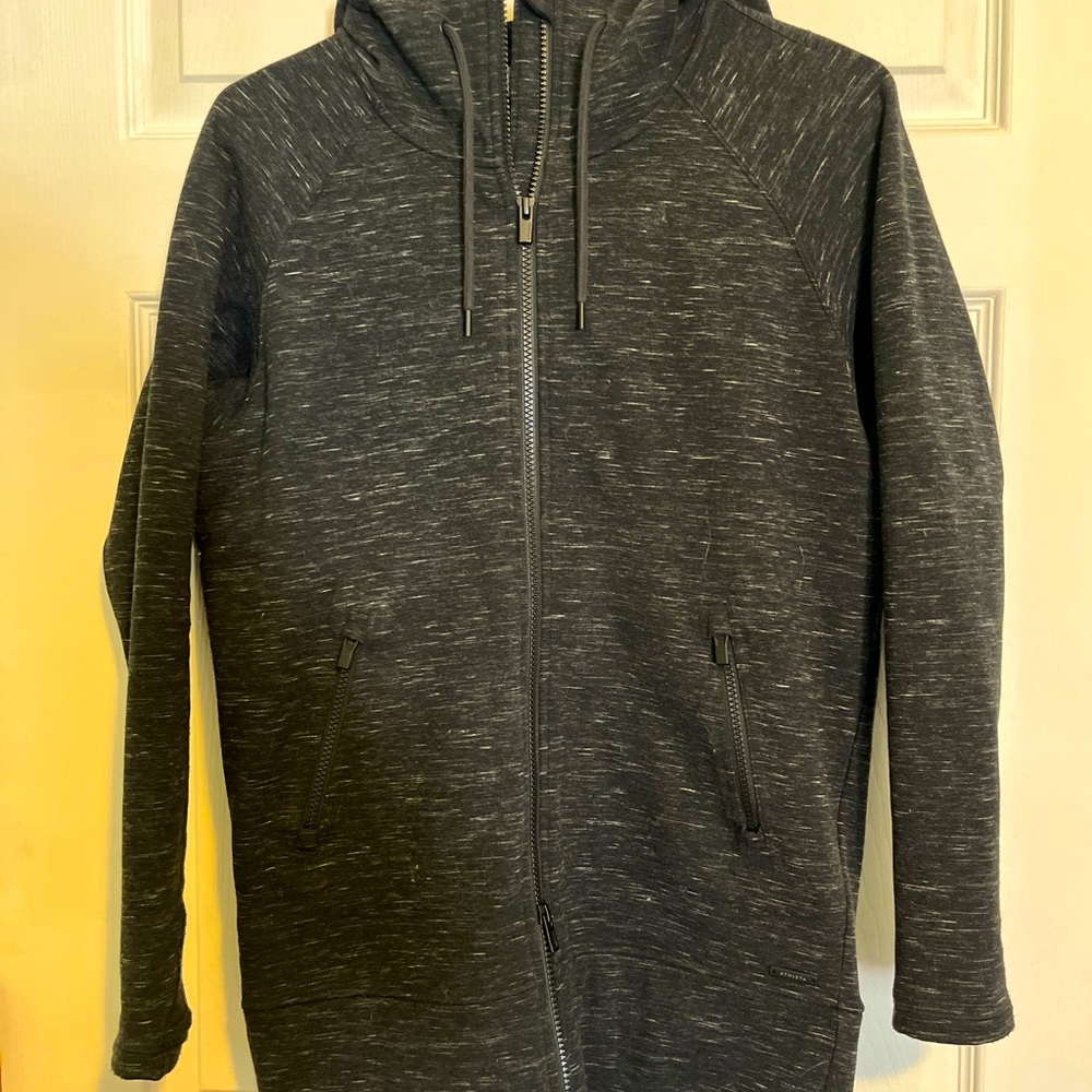 Athleta Double-Zip Full Length Hooded Sweatshirt